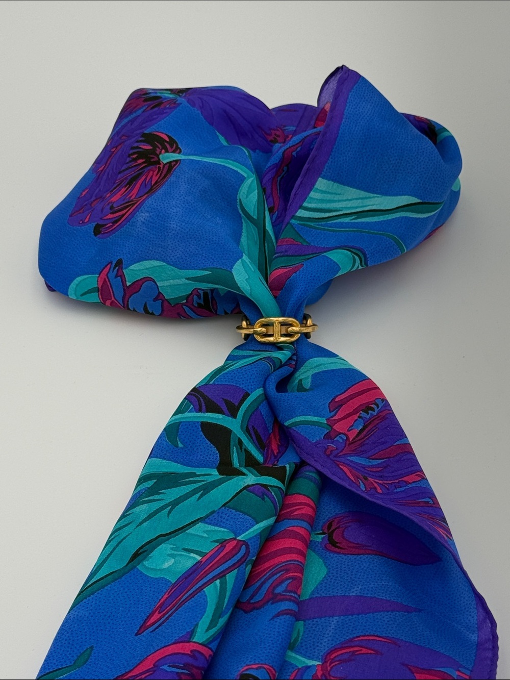 ✨✨AUTHENTIC✨✨Hermes Vintage Gold-Tone Hardware Scarf Ring